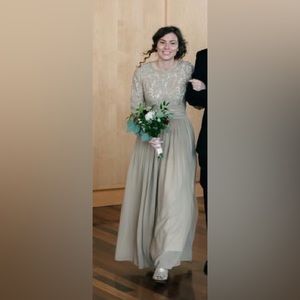 Dainty Jewell’s lace and chiffon dress